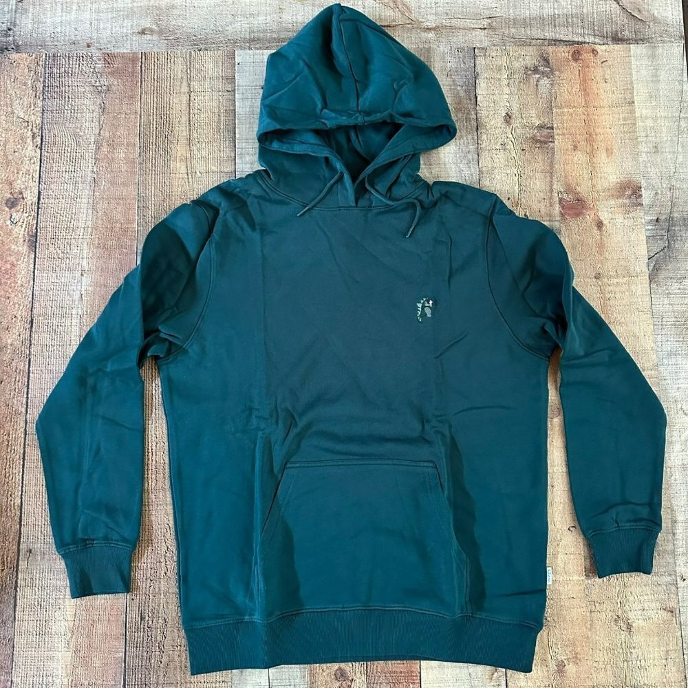 A-dam green Godzilla embroidered hoodie with kangaroo pocket men's XXL